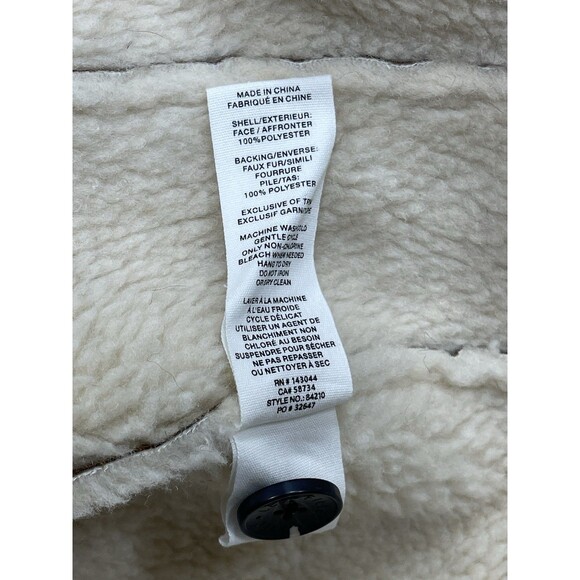 Avec Les Filles Anthropologie Coat Women Brown Faux Shearling Retro Size XS NWT - Picture 11 of 13